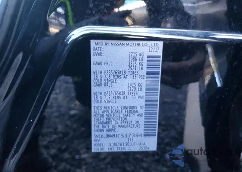 2018 Infiniti Qx60 z USA, uszkodzony, nr VIN 5N1DL0MM9JC517394